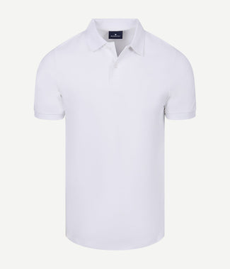Polo piqué wit