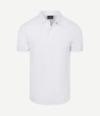 Polo piqué wit