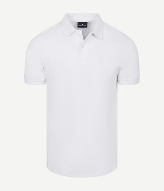 Polo piqué wit