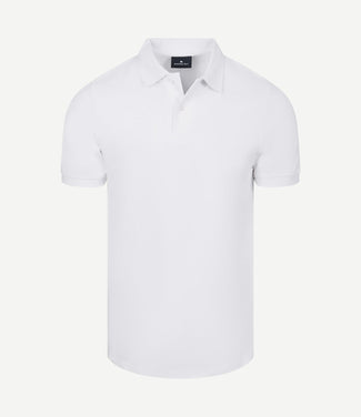 Polo piqué wit