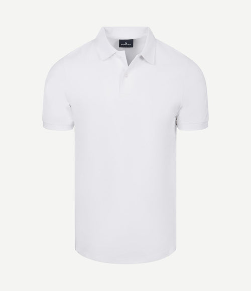 Polo piqué wit