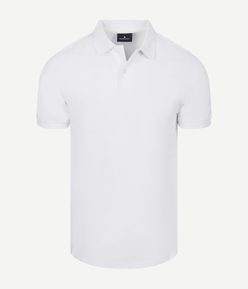 Polo piqué wit