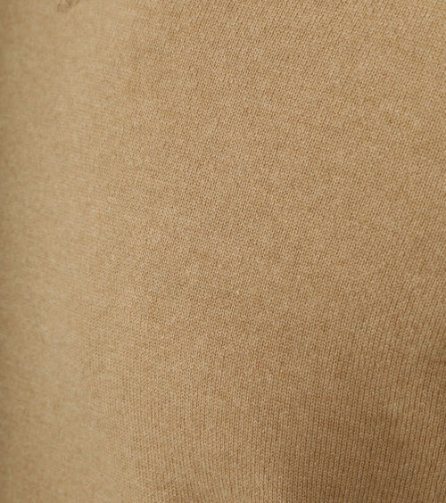 Pullover v-hals merinowol beige