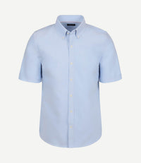 Short sleeve overhemd Oxford yale lichtblauw