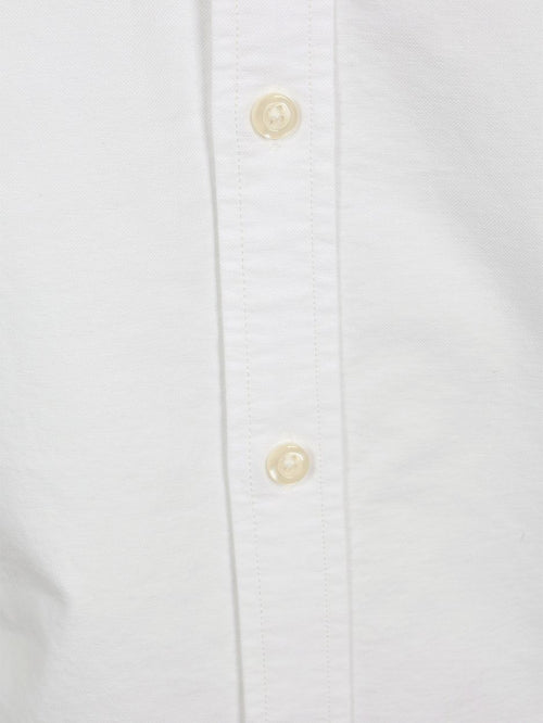 Short sleeve overhemd Oxford yale wit