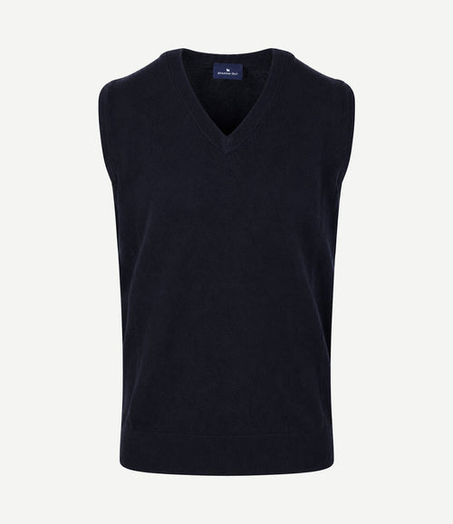 Spencer merinowol donkerblauw