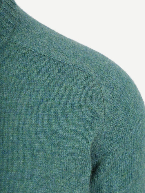 Trui lamswol aqua groen