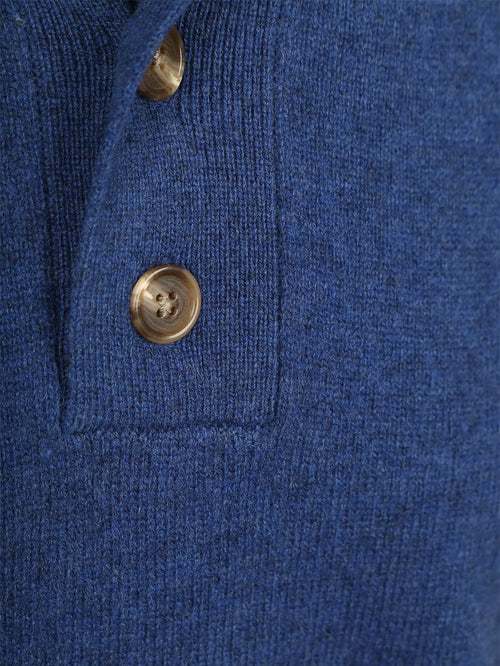 Mocker trui lamswol royal blauw