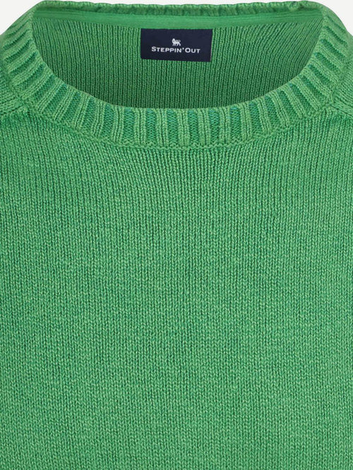 Fine knit trui groen
