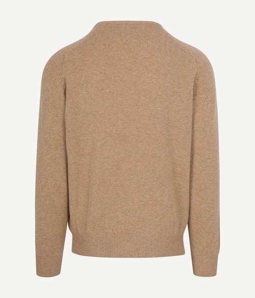 Trui lamswol beige