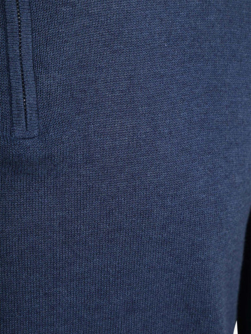 Half-zip trui colin indigo denim