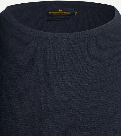 Steppin' Out trui cashmere donkerblauw | Regular-fit
