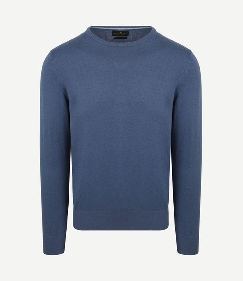 Trui cotton cashmere indigo blauw