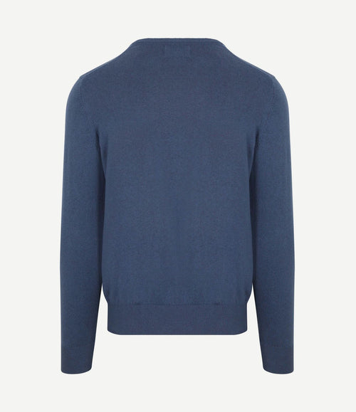 Trui cotton cashmere indigo blauw