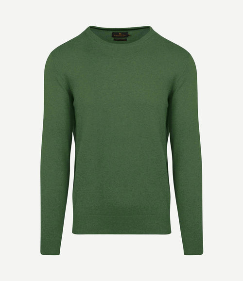 Trui cotton cashmere mid groen