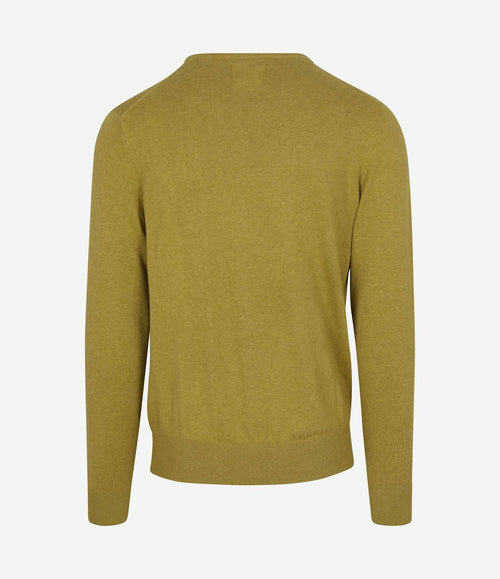 Trui cotton cashmere mosgroen