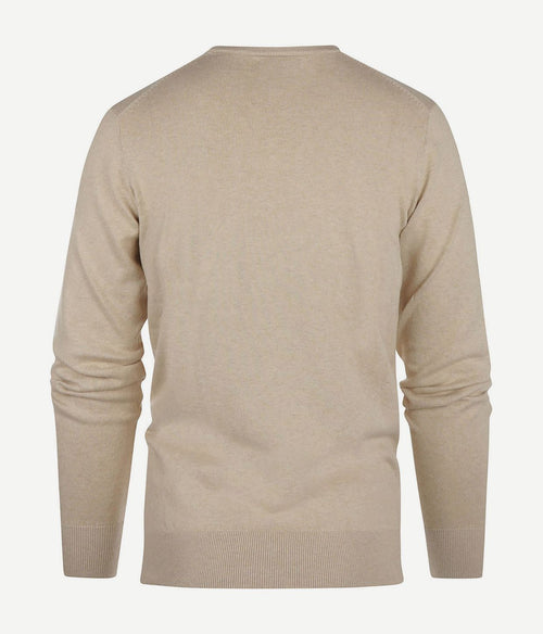 Steppin' Out trui cotton cashmere sand | Regular-fit