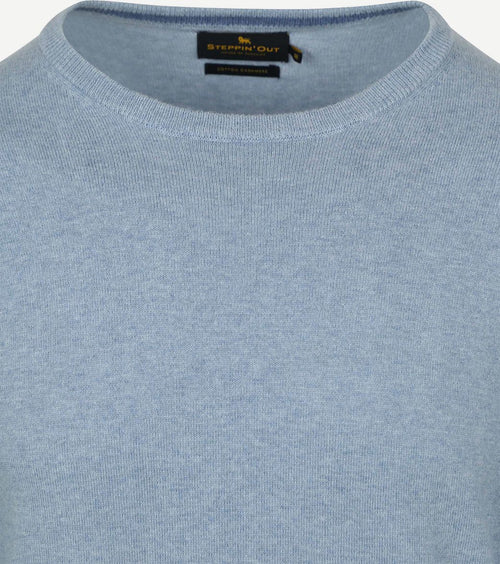 Steppin' Out trui cotton cashmere sky blauw | Regular-fit