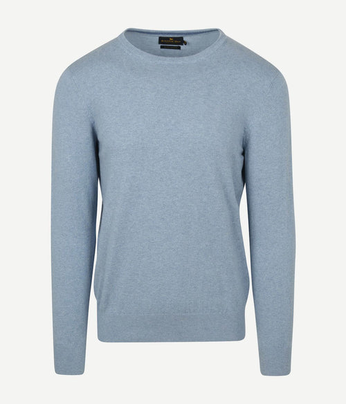 Steppin' Out trui cotton cashmere sky blauw | Regular-fit