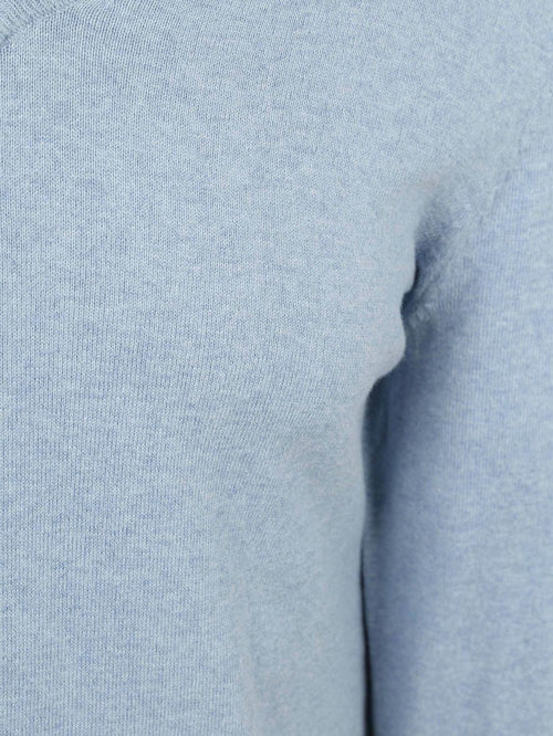 Trui cotton cashmere v-hals sky blue