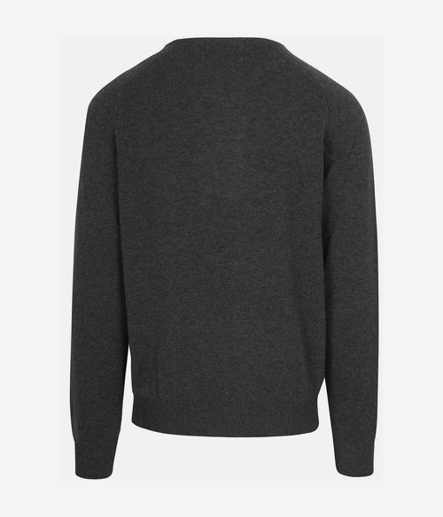 Steppin' Out trui lamswol antraciet | Regular-fit