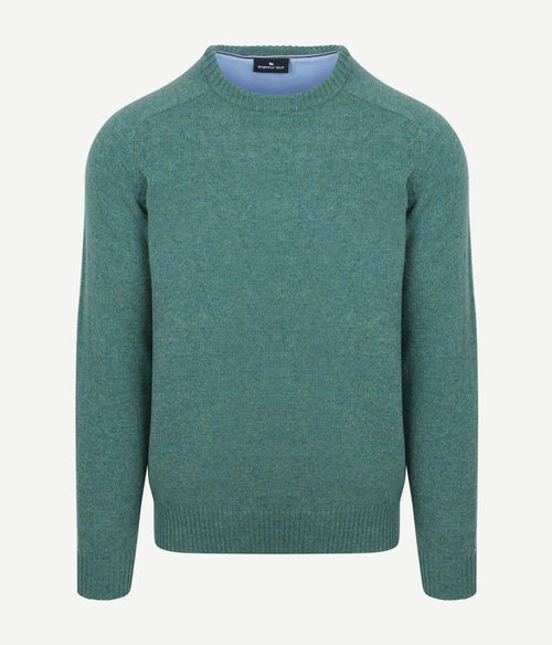 Steppin' Out trui lamswol aqua groen | Regular-fit