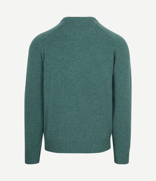 Trui lamswol aqua groen