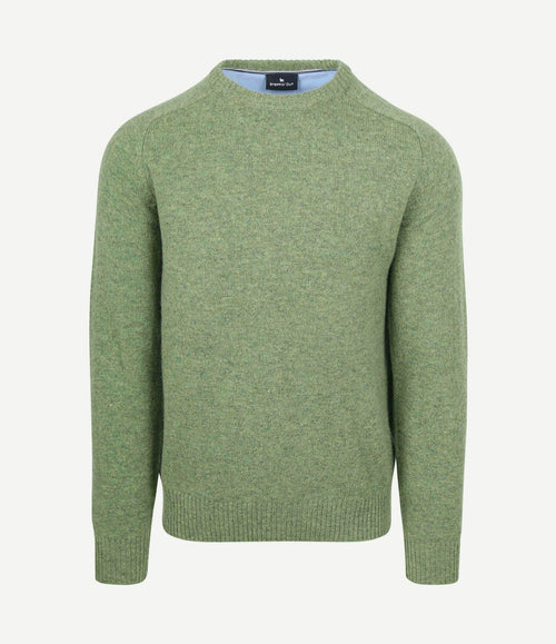 Trui lamswol groen