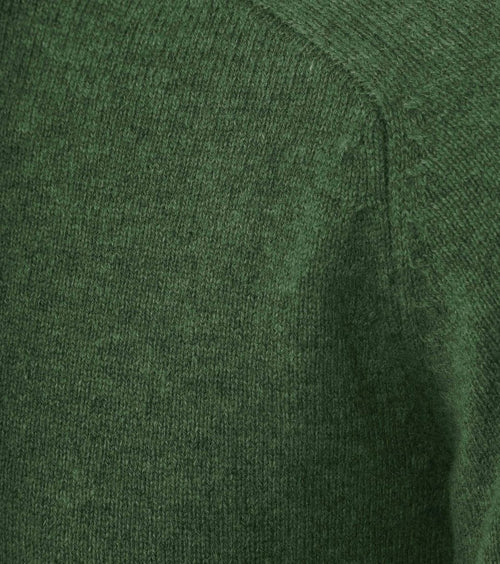 Steppin' Out trui lamswol mid groen | Regular-fit