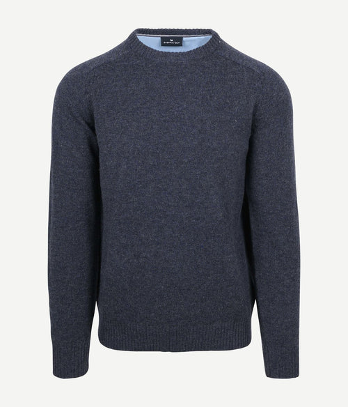 Trui lamswol donkerblauw
