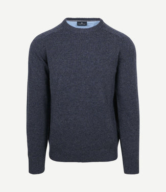 Trui lamswol donkerblauw