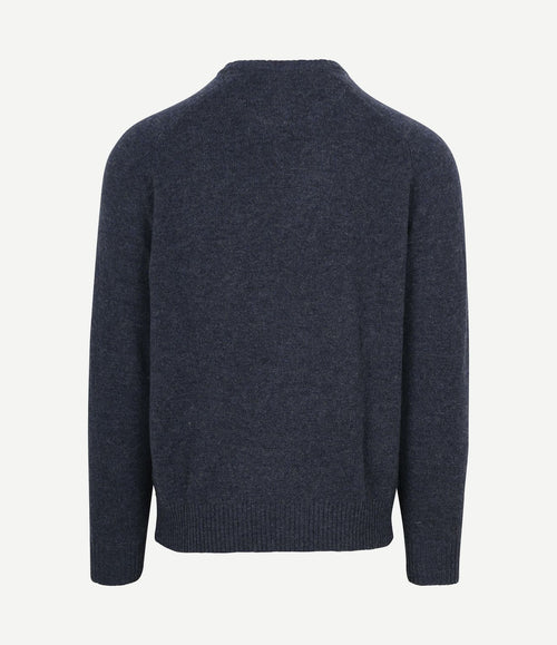 Trui lamswol donkerblauw