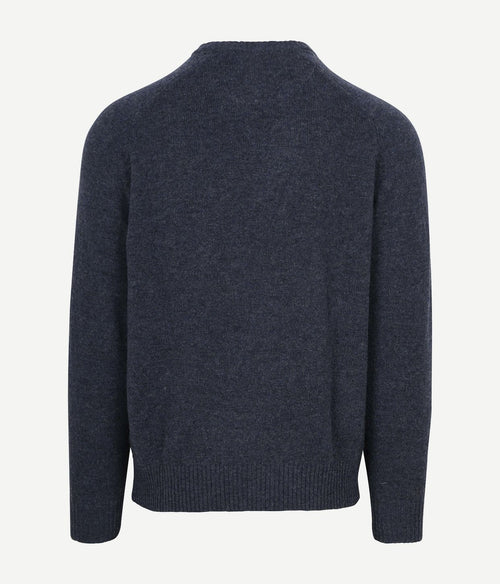 Trui lamswol donkerblauw