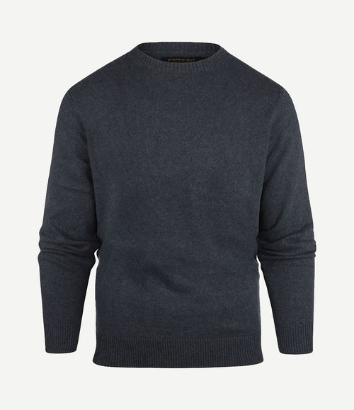 Trui melange donkerblauw