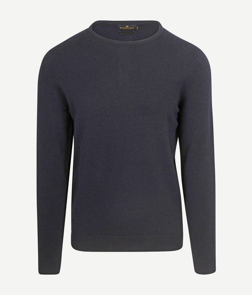 Steppin' Out trui merinowol donkerblauw | Regular-fit