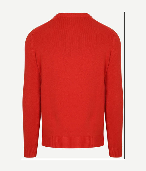 Fine knit trui rood
