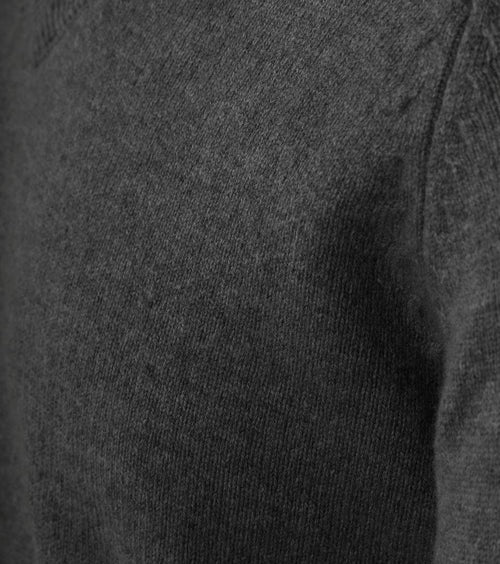 Steppin' Out trui v-hals lamswol antraciet | Regular-fit