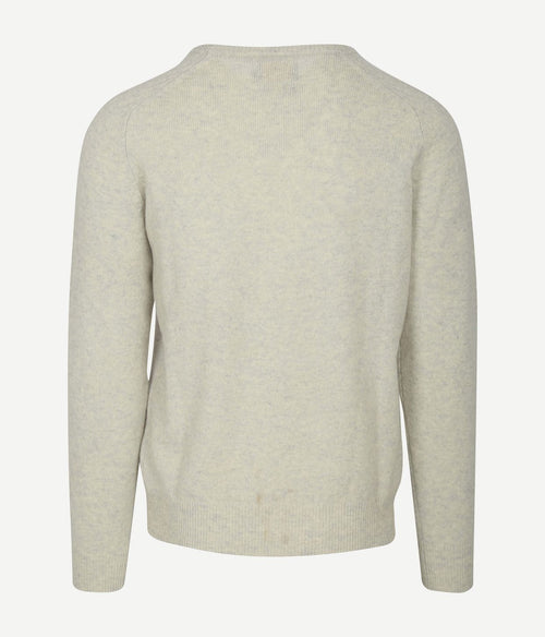Steppin' Out trui v-hals lamswol greige | Regular-fit