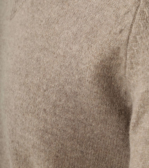 Steppin' Out trui v-hals lamswol sand | Regular-fit