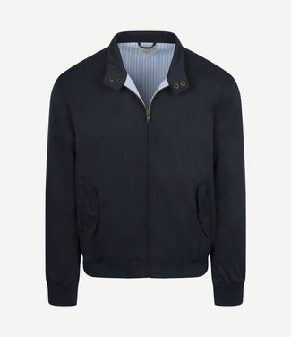 Turbo twill jacket donkerblauw