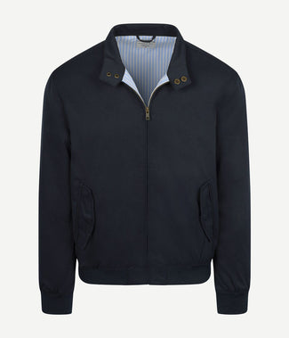 Turbo twill jacket donkerblauw