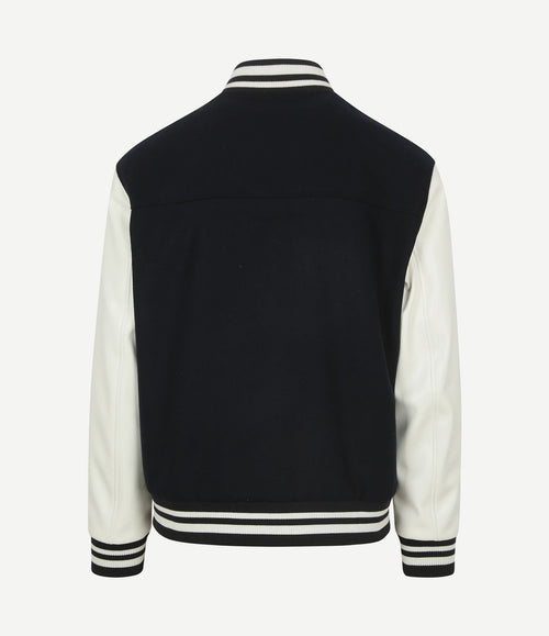 Varsity embroidery jack donkerblauw