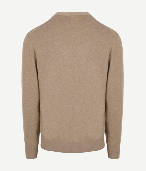 Vest cotton cashmere camel