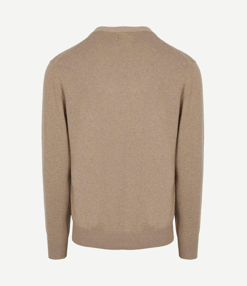 Vest cotton cashmere camel
