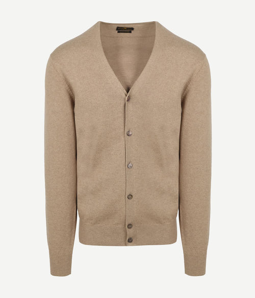 Steppin' Out vest cotton cashmere camel | Regular-fit