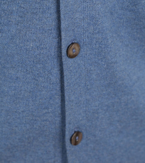 Steppin' Out vest cotton cashmere blauw | Regular-fit