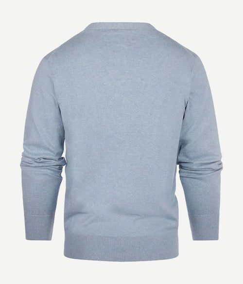 Steppin' Out vest cotton cashmere sky blue | Regular-fit