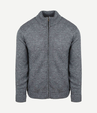 Vest melange blauw grijs