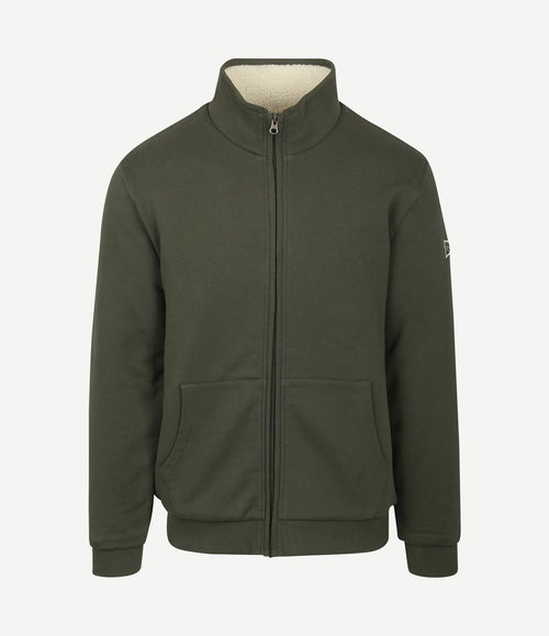 Vest teddy groen