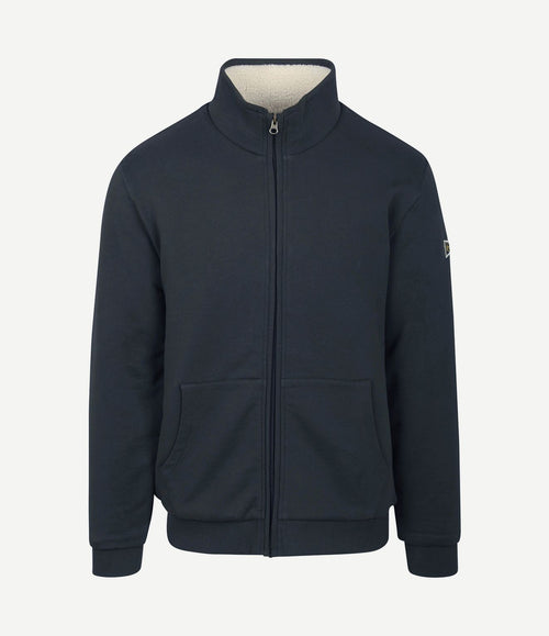 Vest teddy donkerblauw